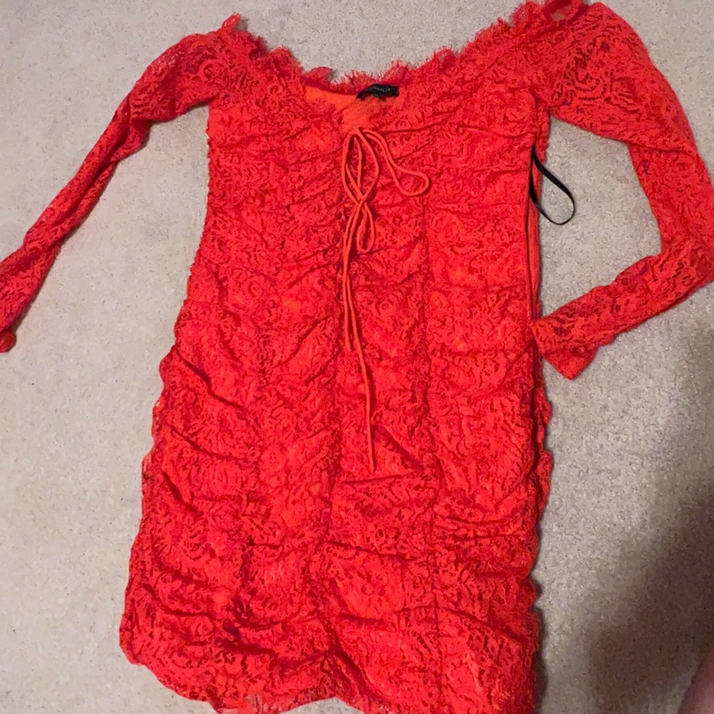 Super sexy red lace dress!